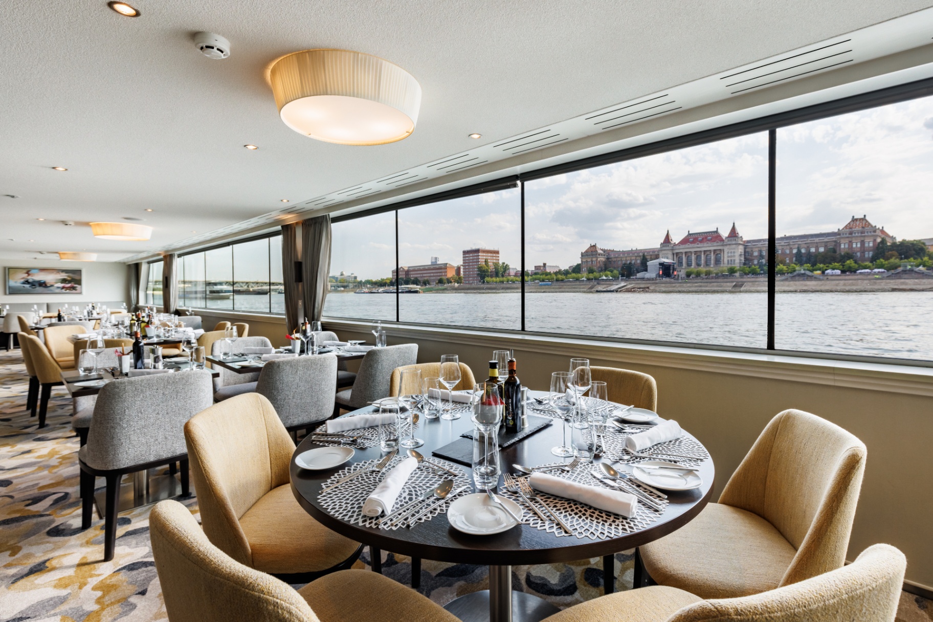 Panorama Dining Room · Danube views